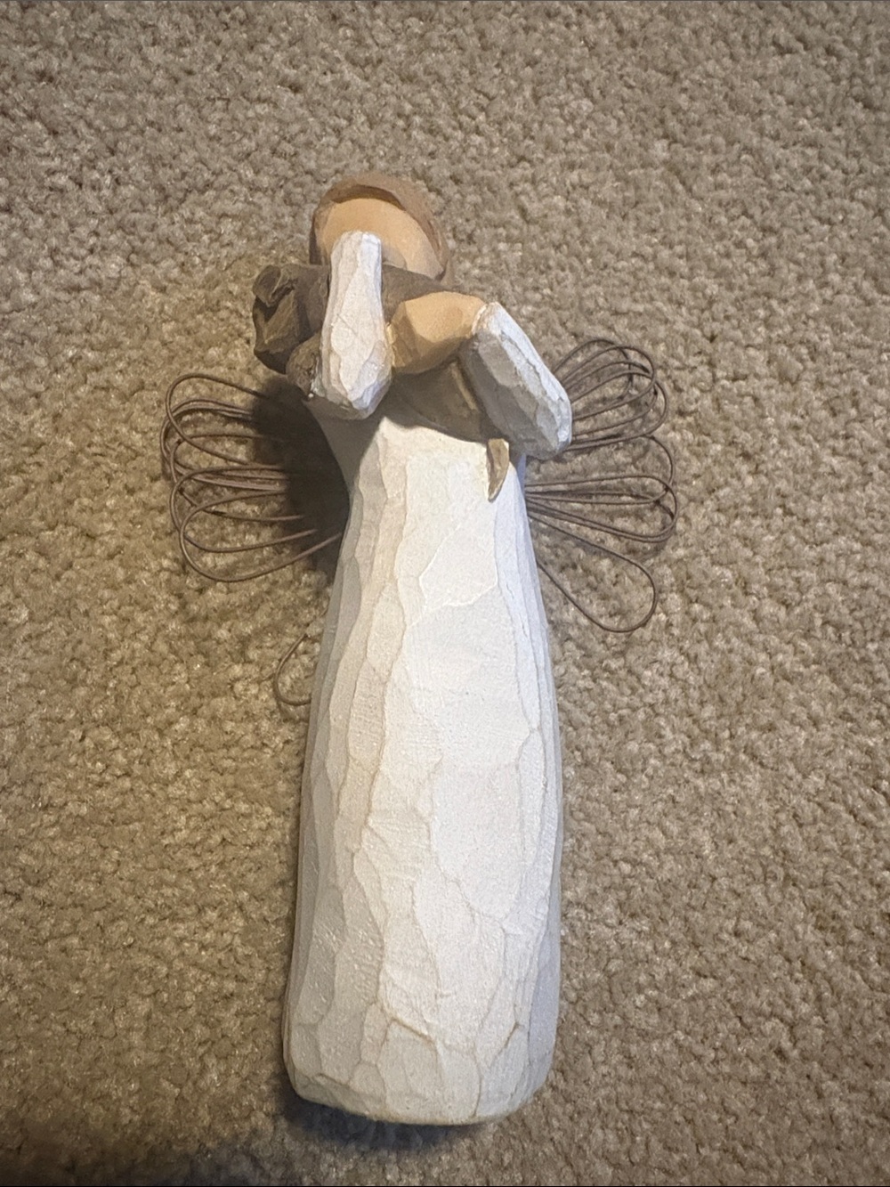 Willow Tree Cream and Neutral Angel Friendship Figurine